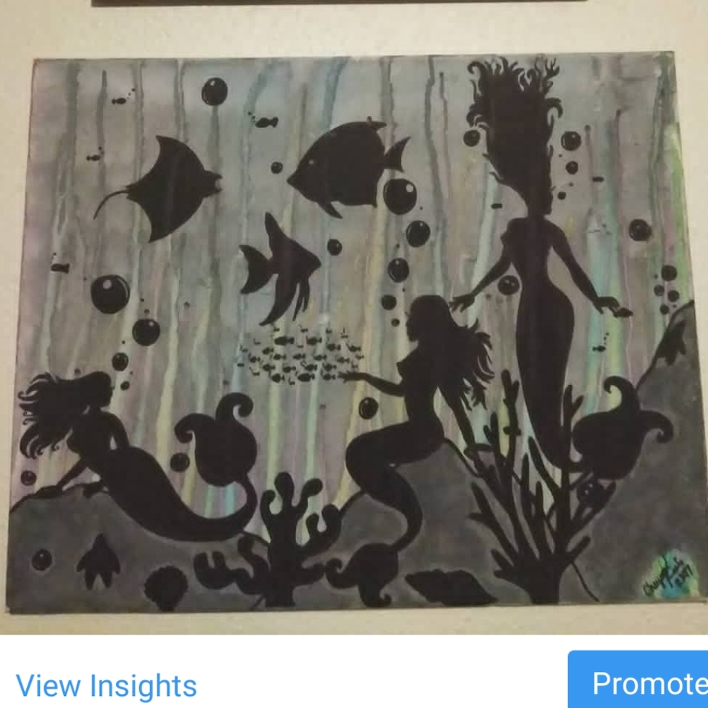 Underwater Mermaid painting